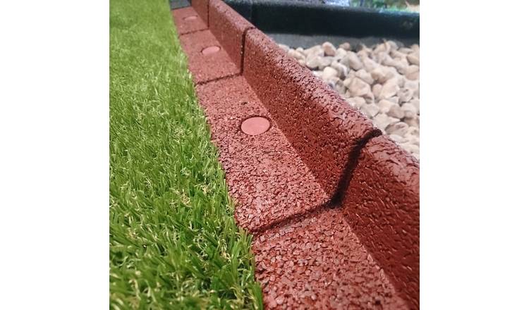 Primrose Flexiborder Flexible Garden Edging for Lawn Border Edge in Red - 25m
