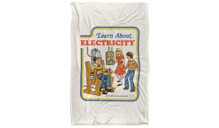 Steven Rhodes Learn About Electricity Soft Touch Blanket - 152cm x 127cm