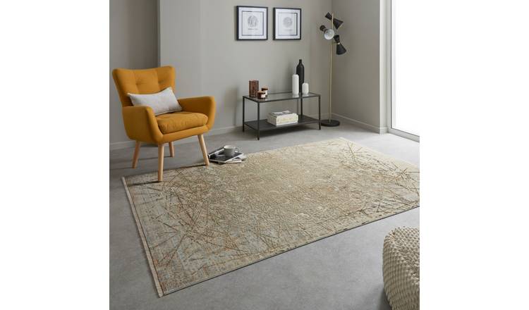Mega Flooring Brown Traditional Abstract Rug - 120 x 180cm