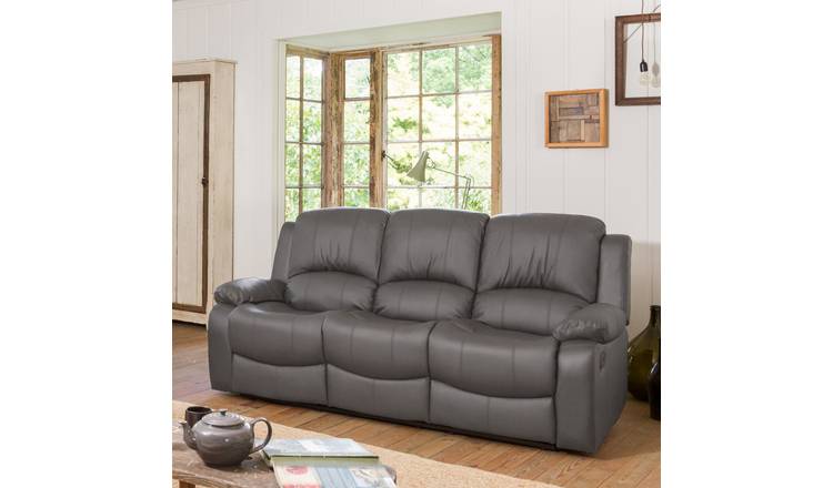 Artemis Home Glendale 3 Seat Manual Recliner Sofa - Grey