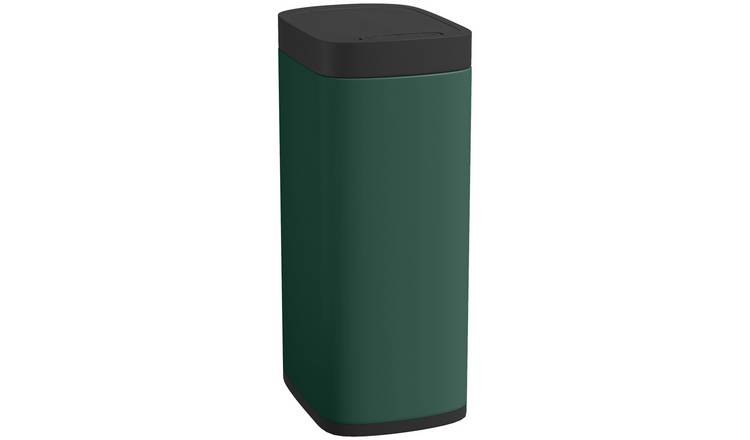 HOMCOM 50L Kitchen Sensor Bin with Motion Sensor Manual Override - Green