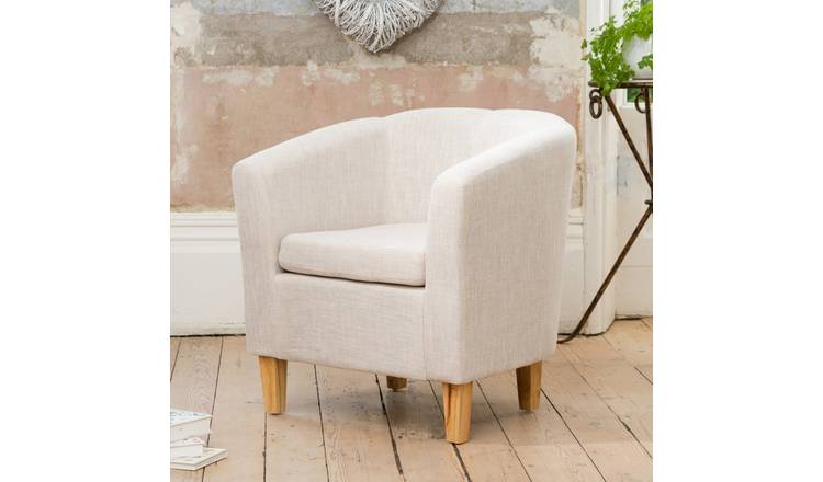 Artemis Home Alderwood 68cm Wide Fabric Tub Chair Armchair - Beige