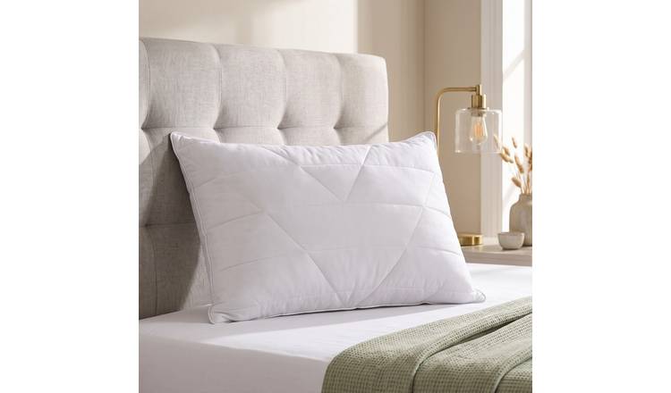 Homescapes Bamboo and Cotton Luxury Pillow for Back Sleepers