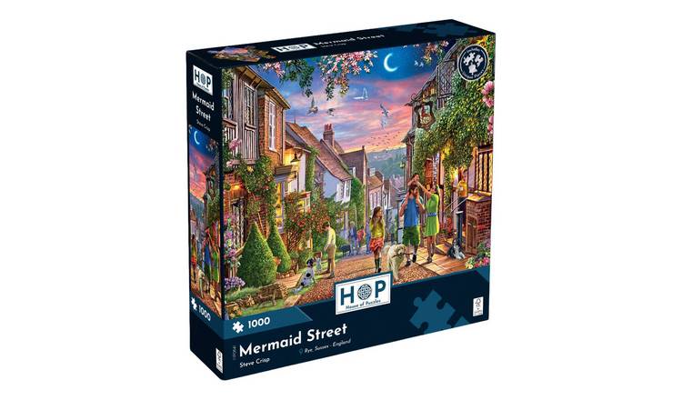 The House of Puzzles Mermaid Street 1000 Piece Jigsaw Puzzle