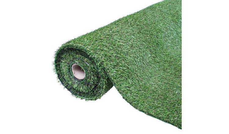 GardenKraft 4m Artificial Grass 20mm Depth - Dark Green