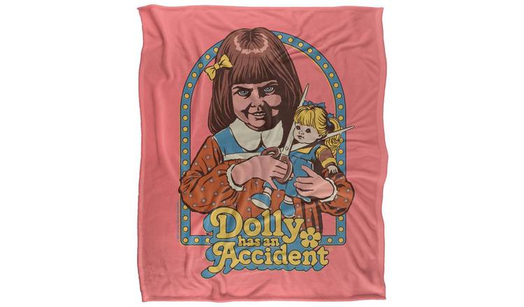 Steven Rhodes Dolly Has An Accident Soft Touch Blanket - 152cm x 127cm