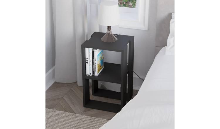 Decortie Lonie Particleboard Bedside Table - Anthracite