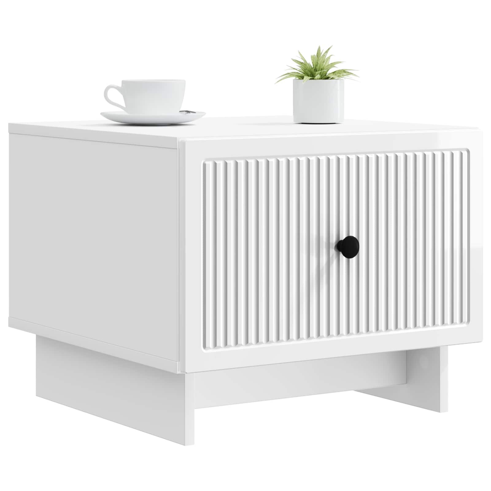 Walplus Coffee Table - High gloss white - 49 x 50 x 40 cm - Image 2