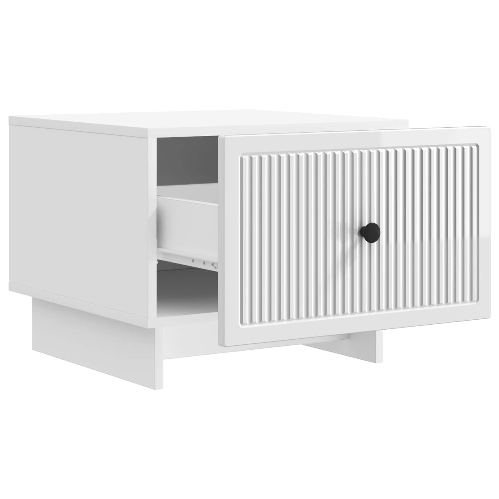 Walplus Coffee Table - High gloss white - 49 x 50 x 40 cm - Image 3