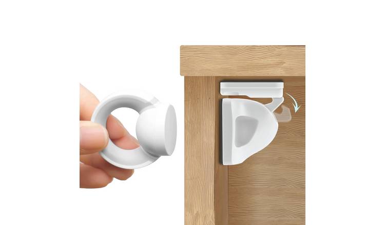 BooBoo Baby Magnetic Child Safety Cupboard Locks - 8 Locks with 1 Key