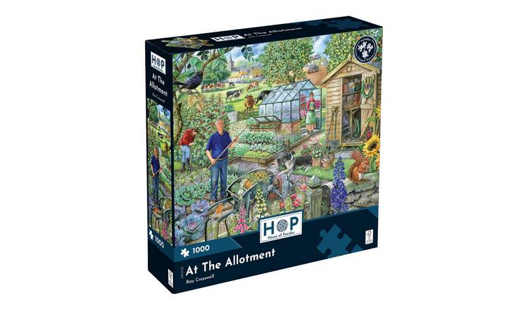 The House of Puzzles At The Allotment 1000 Piece Jigsaw Puzzle
