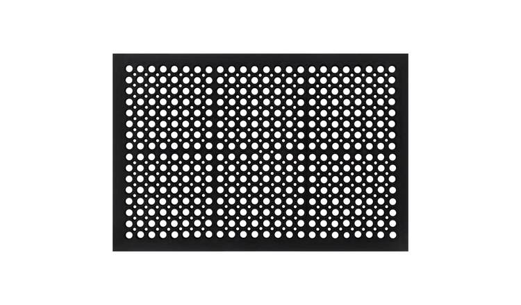 Walplus Rubber Door Mat - Black - 60 x 90 cm