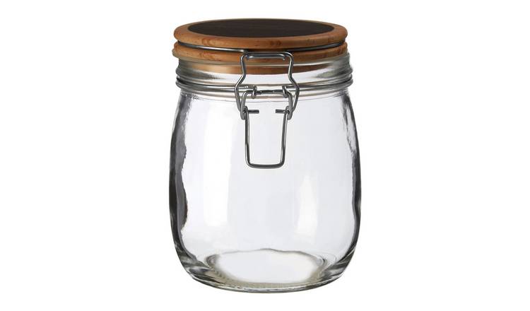Orsina Appert Glass Storage Jar with Wooden Lid 750 ml