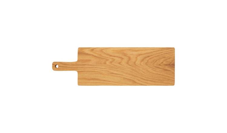 Orsina Lyna Rectangular Small Oak Wood Paddle Chopping and Serving Board