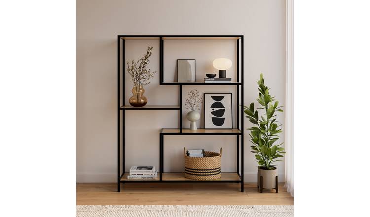 GFW Blake Shelving Unit - Oak