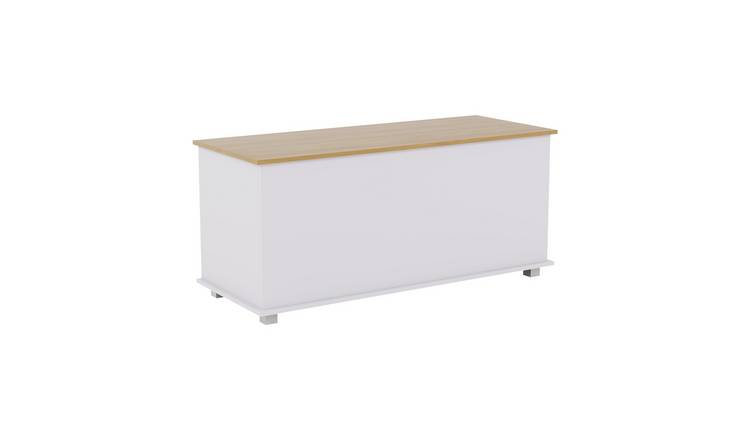Vida Designs Arlington Storage Ottoman - White