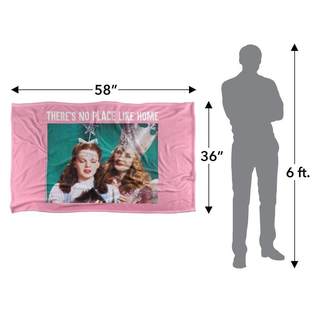 Wizard Of Oz Glinda No Place Like Home Soft Touch Blanket - 91cm x 147cm - Image 4