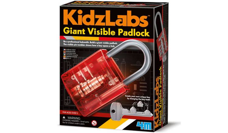4M KidzLabs Giant Visible Padlock - 5 Years +
