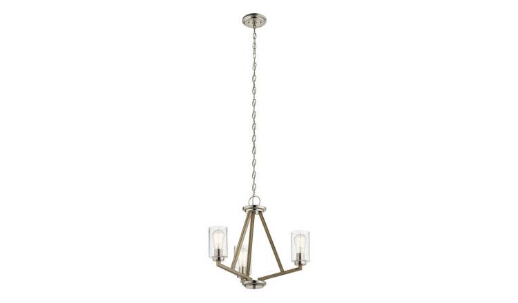 Elstead Kichler 3 Arm Pendant Light - Distressed Antique Grey
