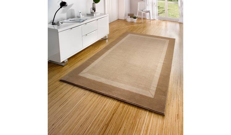 Hanse Home Beige Designer Velours Band Rug - 160 x 230cm