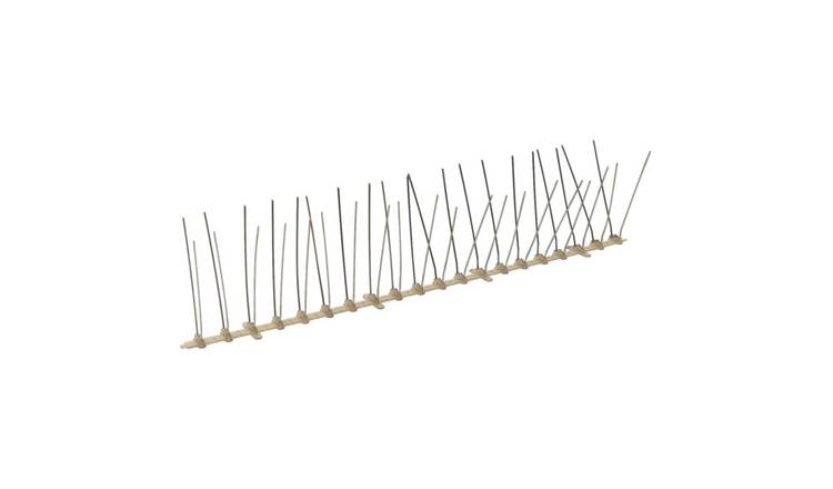 Walplus Set of 20 Stainless Steel 4 Rows Bird and Pigeon Spikes - 1000 cm