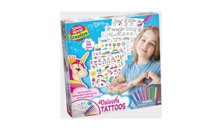 Small World Toys Unicorn Tattoos Craft Set