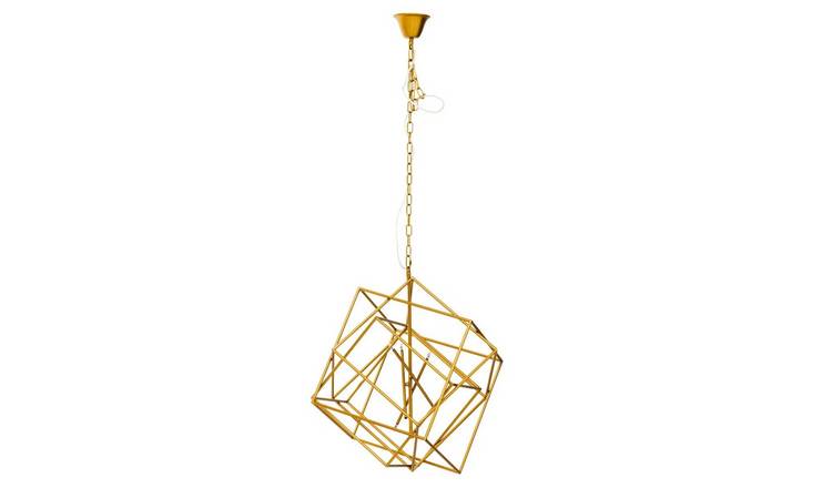 Orsina Kamara Six Bulb Pendant Light - Brass