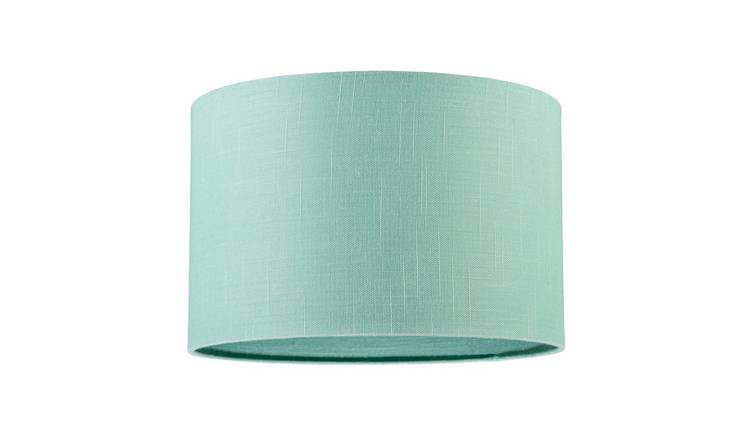 Happy Homewares Emerald Bay Green Textured Linen Fabric Lampshade - 30cm