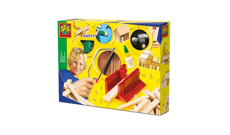 SES Creative Deluxe Woodwork Set DIY Carpentry Craft Kit