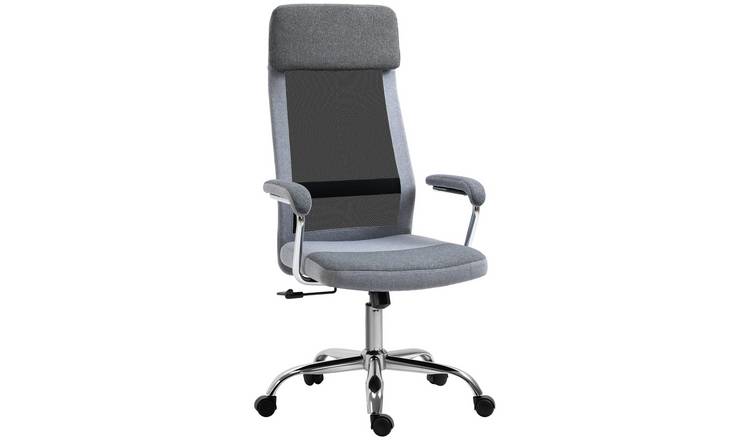Vinsetto Adjustable Height High Back Computer Chair - Grey