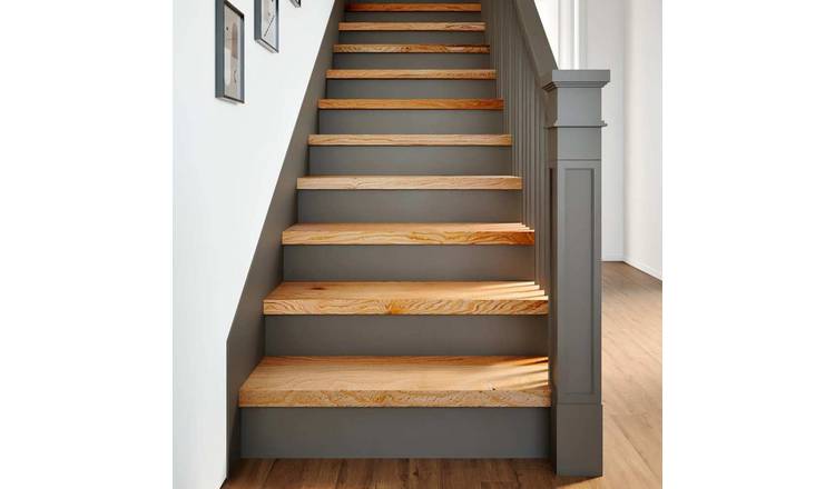 Walplus Pack of 4 Carpet Stair Treads - Light Brown - 80 x 30 cm