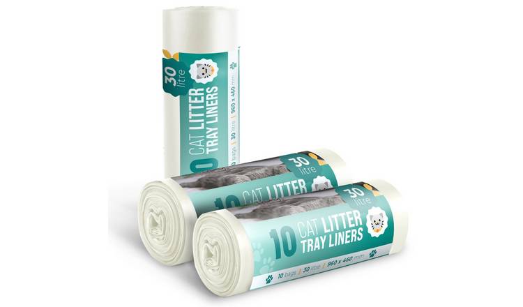 EcoBag 30L 27 Micron Cat Litter Tray Liners - Pack of 30