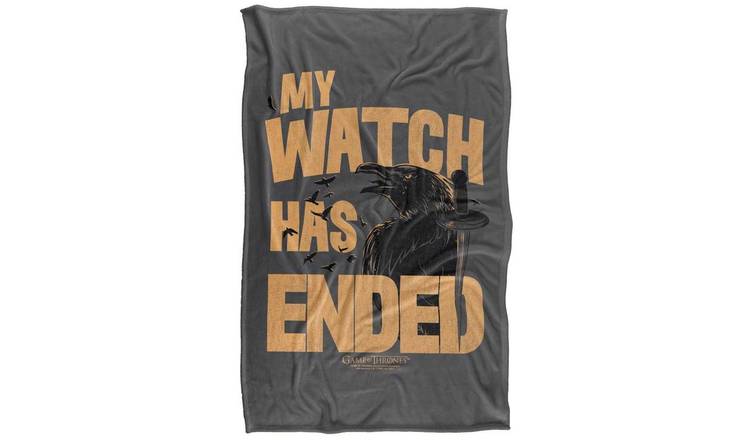 Game Of Thrones My Watch Has Ended Soft Touch Blanket - 152cm x 127cm