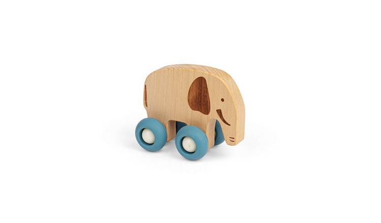 Bigjigs Toys Jungle Animal on Wheels Elephant - 12 Months +