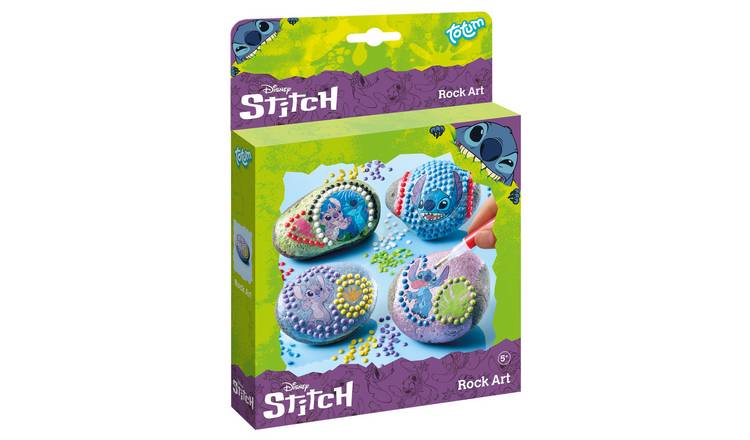 Totum Disney Stitch Rock Art Craft Activity Set