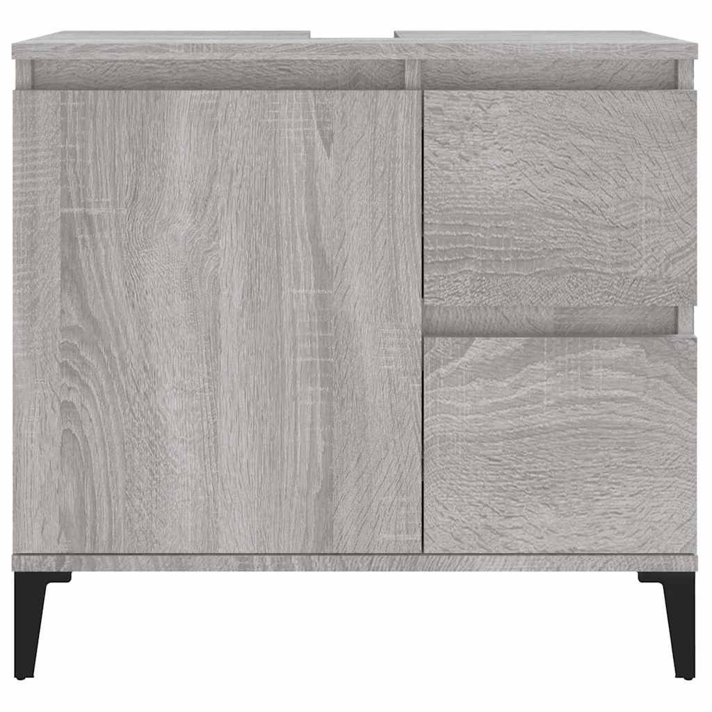 Walplus Engineered Wood Bathroom Cabinet - Grey Sonoma - 65 x 33 x 60 cm - Image 7