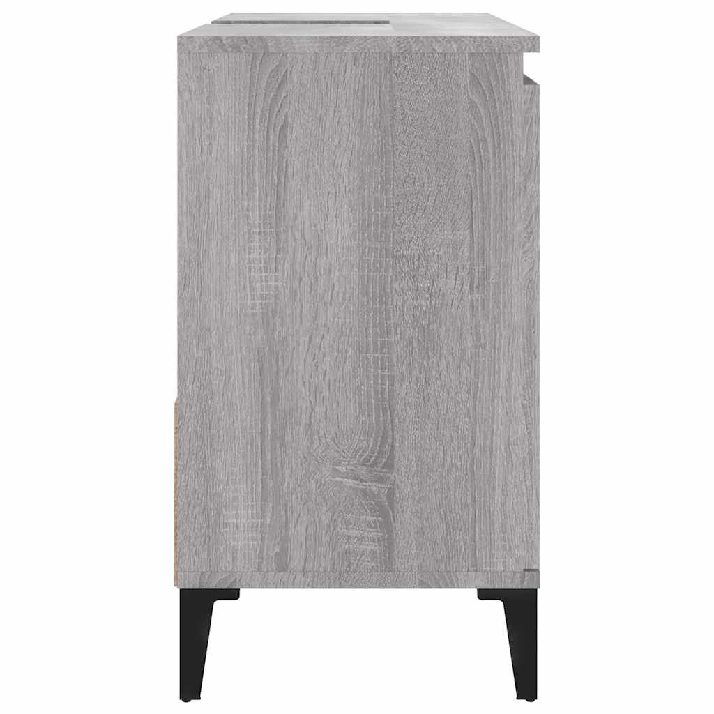 Walplus Engineered Wood Bathroom Cabinet - Grey Sonoma - 65 x 33 x 60 cm - Image 8