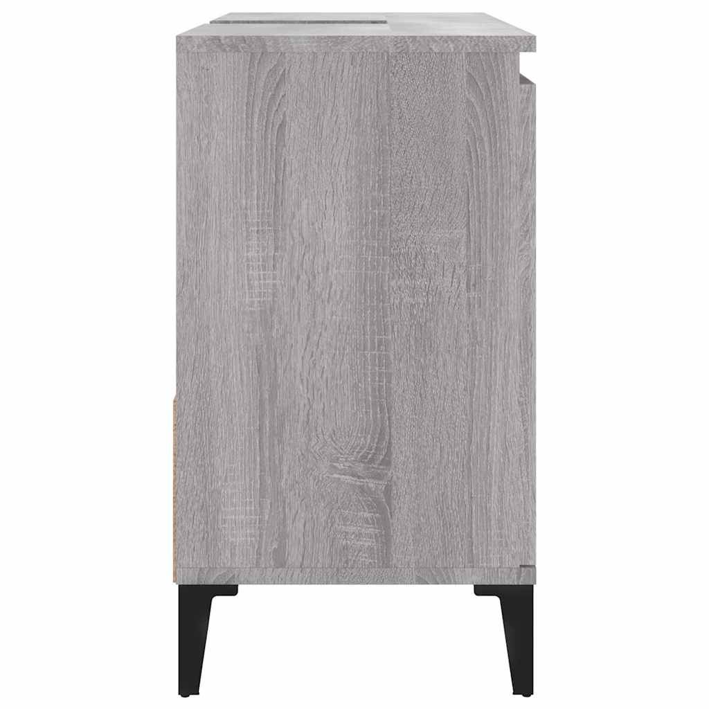 Walplus Engineered Wood Bathroom Cabinet - Grey Sonoma - 65 x 33 x 60 cm - Image 8
