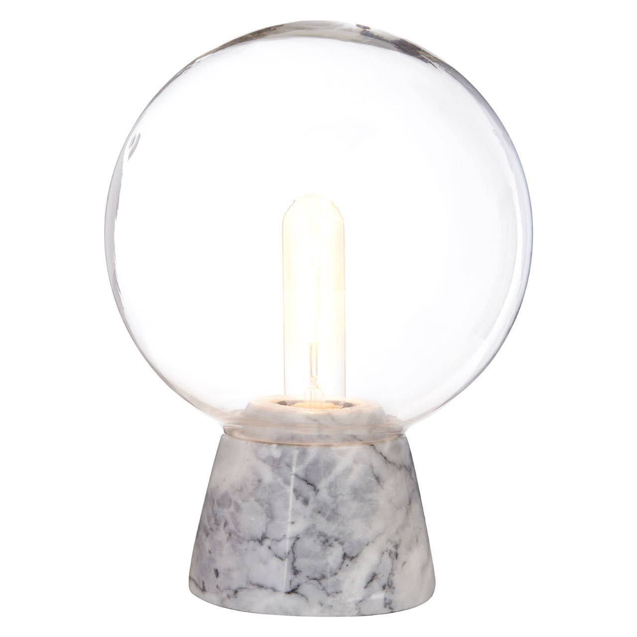 Orsina Lamonte Marble Base Table Lamp – Grey - Image 2