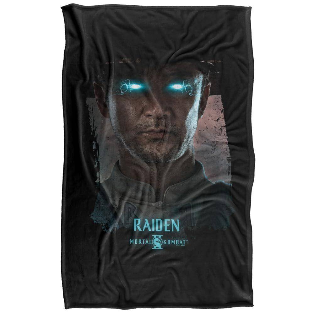 Mortal Kombat 2 Raiden Portrait Soft Touch Blanket - 147cm x 91cm - Image 1