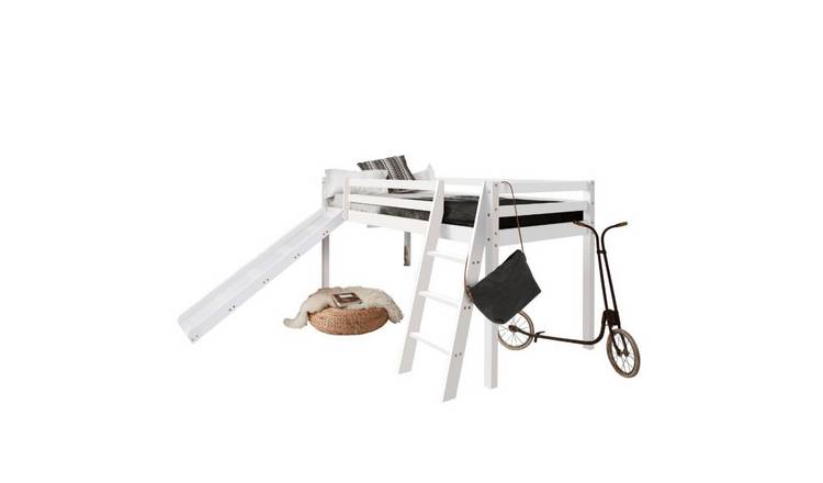 Noa & Nani Moro Midsleeper Cabin Bed With Slide - White