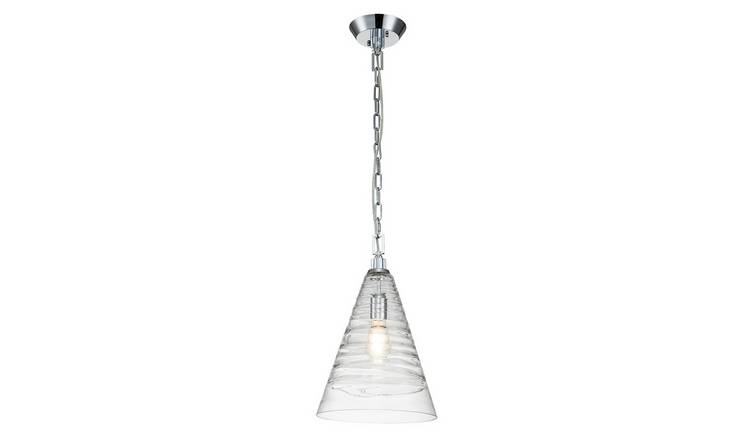 Elstead Feiss Dome Pendant Light - Polished Chrome