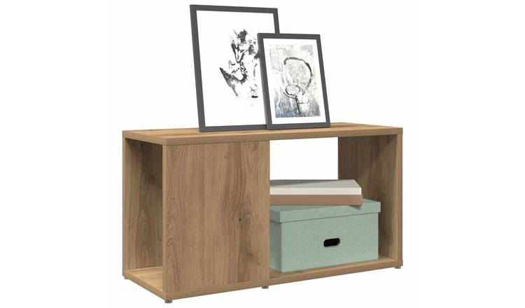 Walplus Engineered Wood TV Cabinet - Oak - 60 x 24 x 32 cm