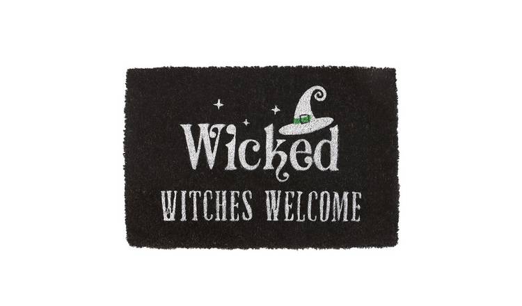 Something Different Wicked Witches Welcome Door Mat - Black