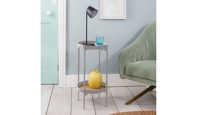 Noa & Nani Solna Small Metal Side Table - Ultimate Grey