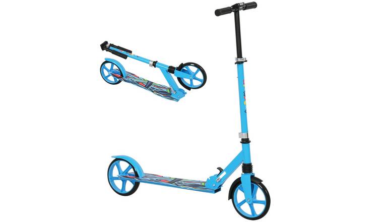 AIYAPLAY 6 to 12 Years Foldable and Adjustable Handlebar Kick Scooter – Blue