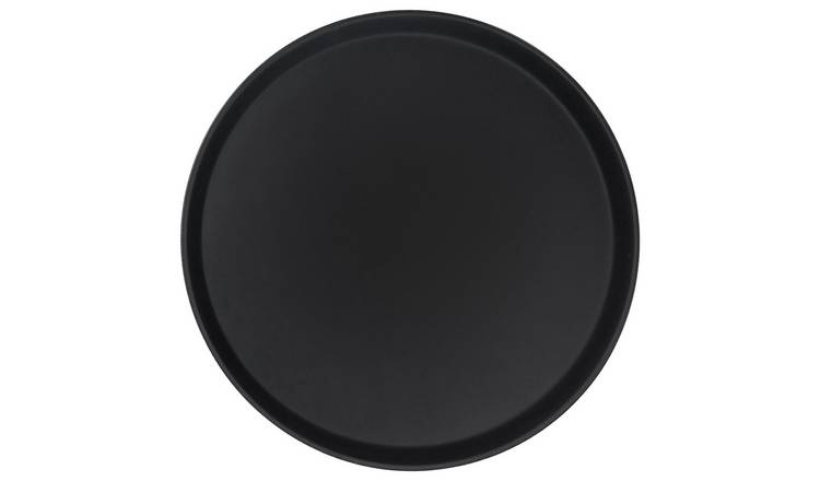 Argon Tableware 46cm Round Non-Slip Serving Tray - Black