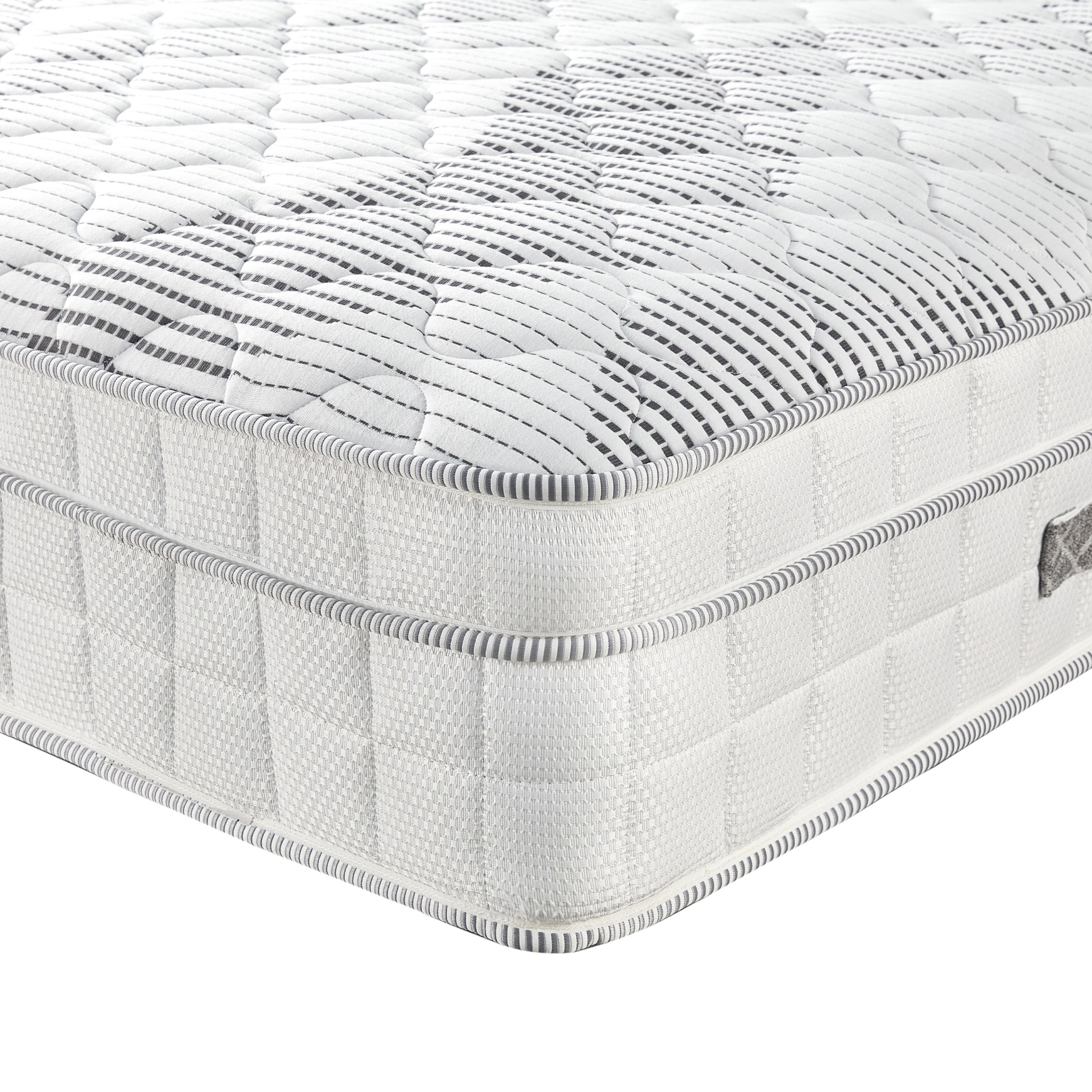 Somnior Regent Linen Small Single Pocket Mattress Divan Bed Set - Beige - Image 6