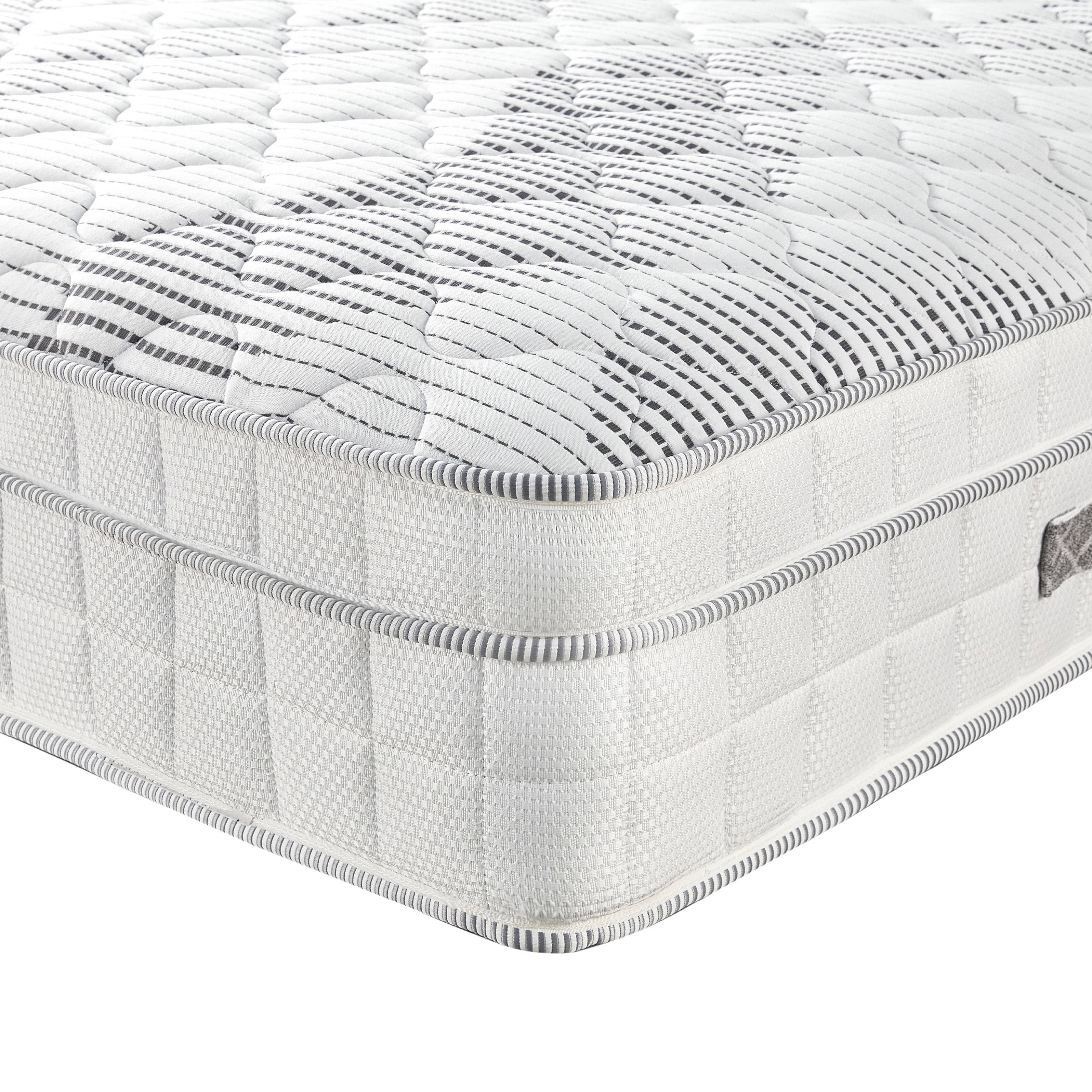 Somnior Regent Linen Small Single Pocket Mattress Divan Bed Set - Beige - Image 6