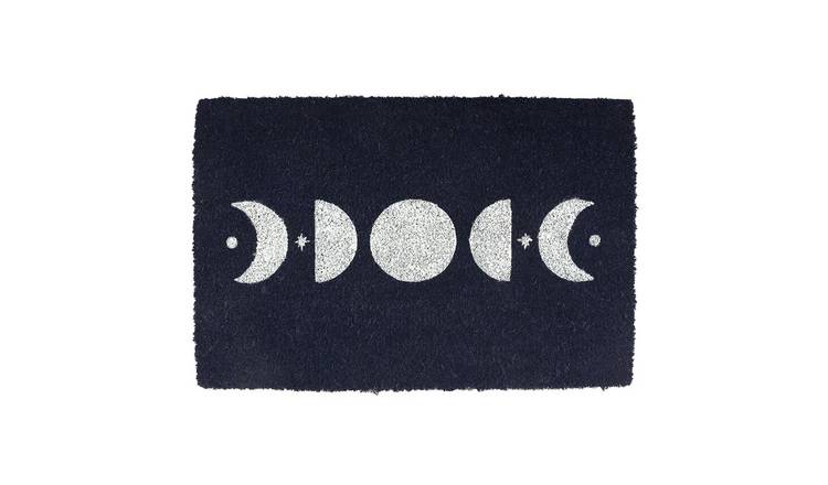 Something Different Moon Phases Door Mat - Dark Blue